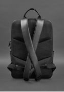 Фото Черный кожаный мужской рюкзак Foster